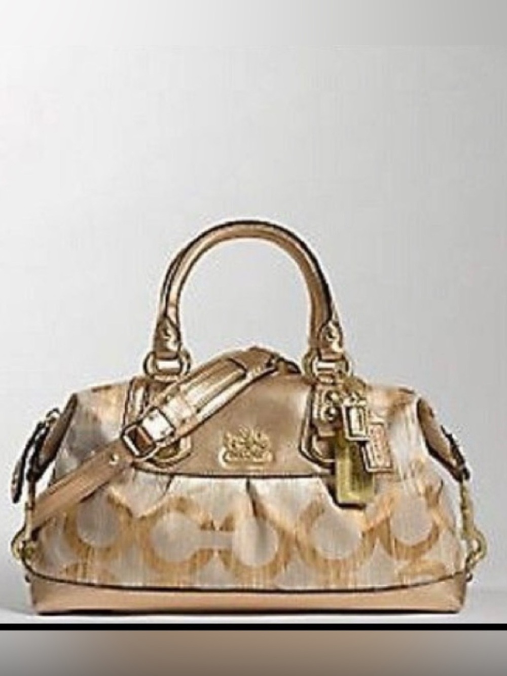 Coach Madison Sabrina Gold Satchel